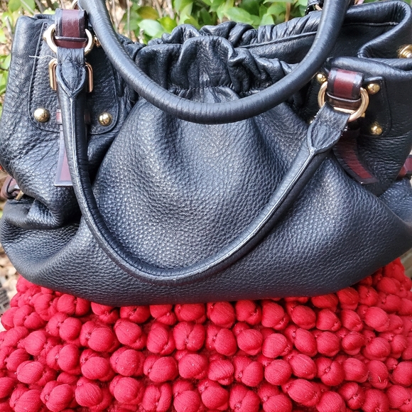 Black Leather Prada Two Way Satchel Handbag - Picture 4 of 8